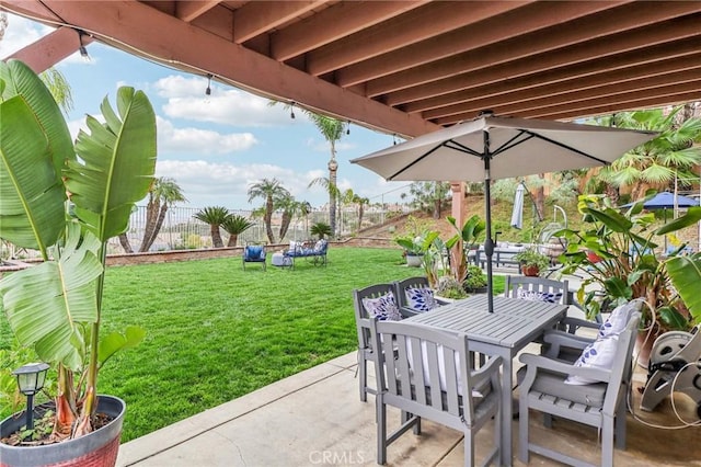 25 Vista Toscana, Lake Elsinore, CA 92532 - view of patio / terrace featuring outdoor dining area