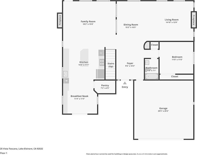 25 Vista Toscana, Lake Elsinore, CA 92532 - property floor plan