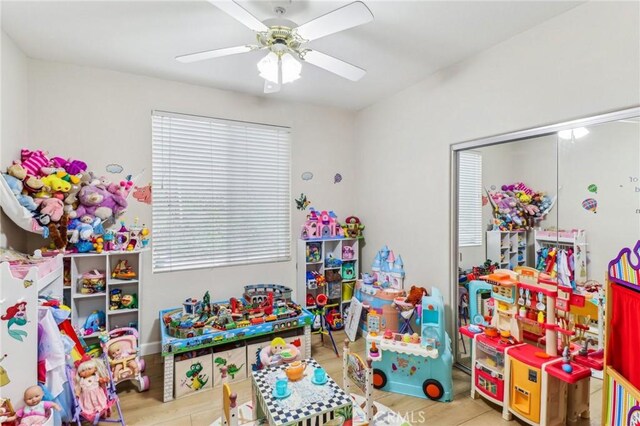 25 Vista Toscana, Lake Elsinore, CA 92532 - recreation room with a ceiling fan