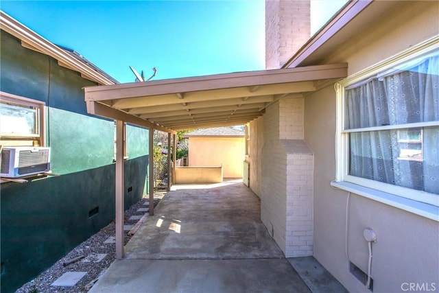 view of patio with cooling unit