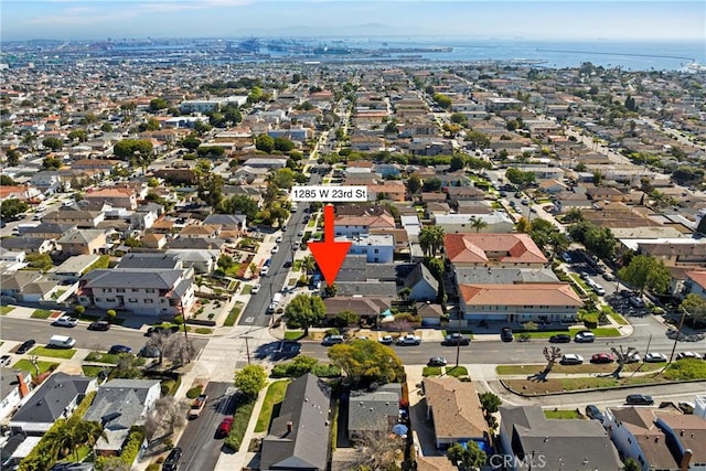 aerial view featuring a residential view