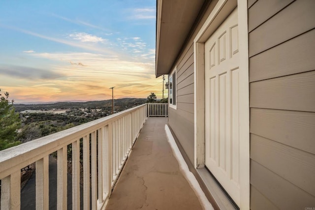 35465 Sunset Ln, Julian, CA 92036 - view of balcony at dusk