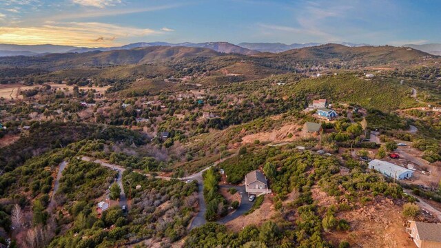 35465 Sunset Ln, Julian, CA 92036 - aerial view of property's location featuring mountains