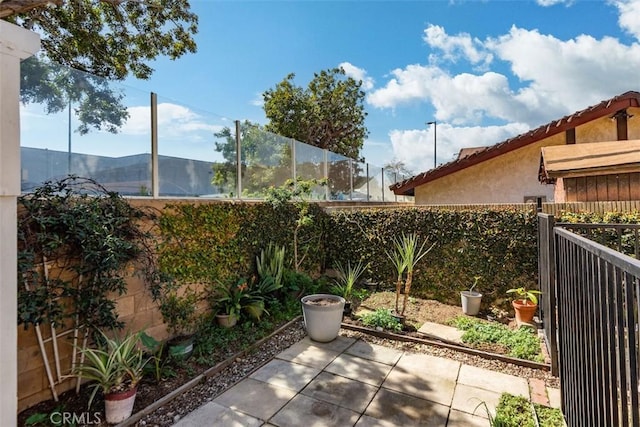 view of patio / terrace with a fenced backyard