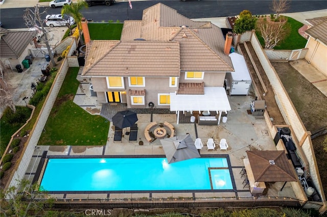 drone / aerial view