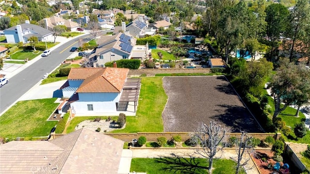 bird's eye view with a residential view