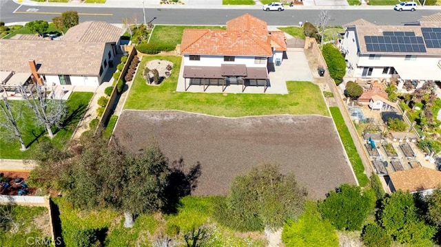 aerial view featuring a residential view