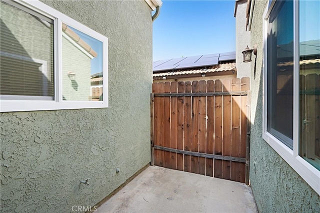 exterior space with fence