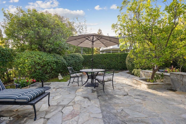 view of patio / terrace with outdoor dining area