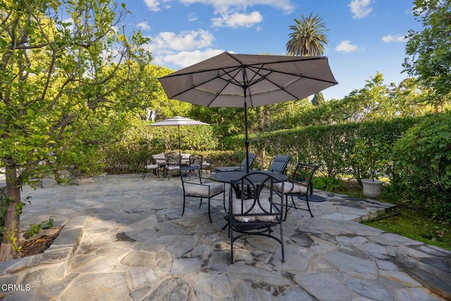 view of patio / terrace with outdoor dining area