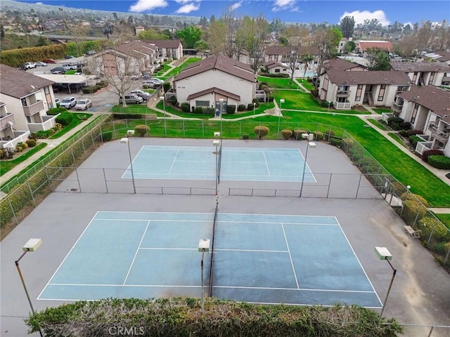 bird's eye view featuring a residential view