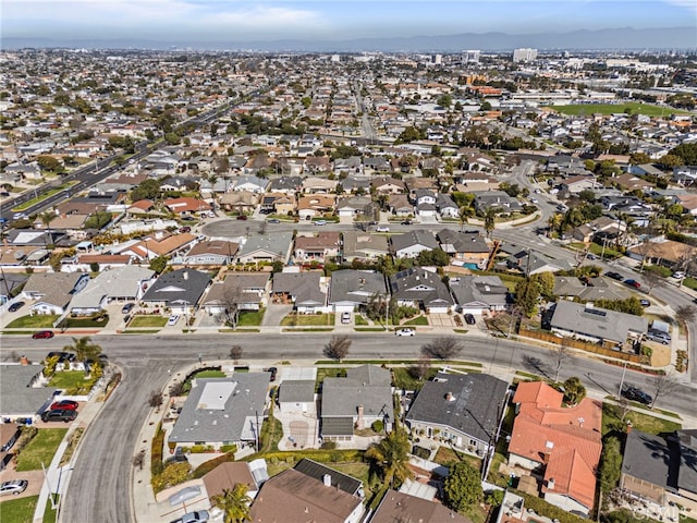 aerial view featuring a residential view