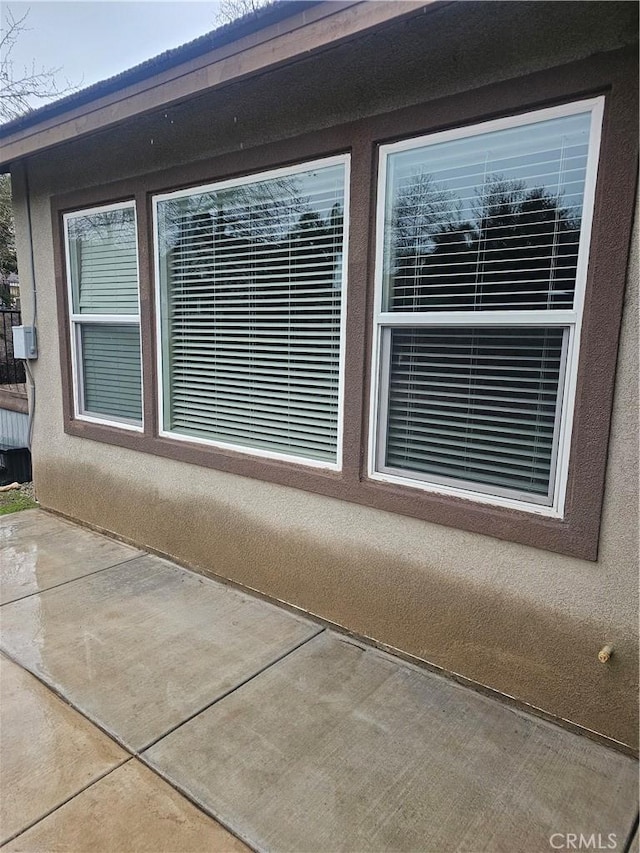 view of property exterior featuring stucco siding