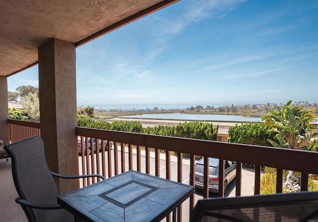 2475 Jefferson, Carlsbad, CA 92008 - balcony with a water view and outdoor dining area