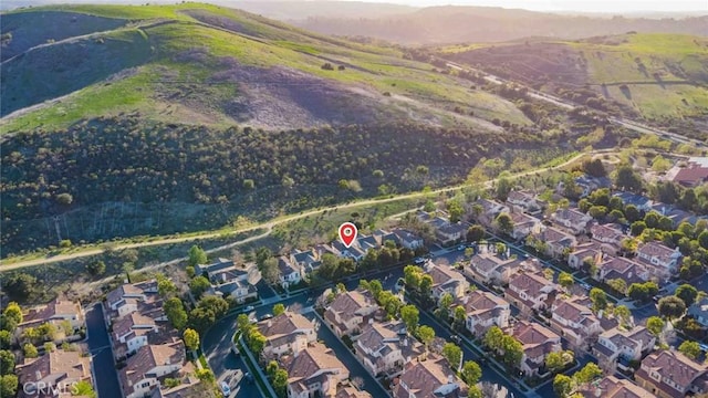 drone / aerial view featuring a residential view