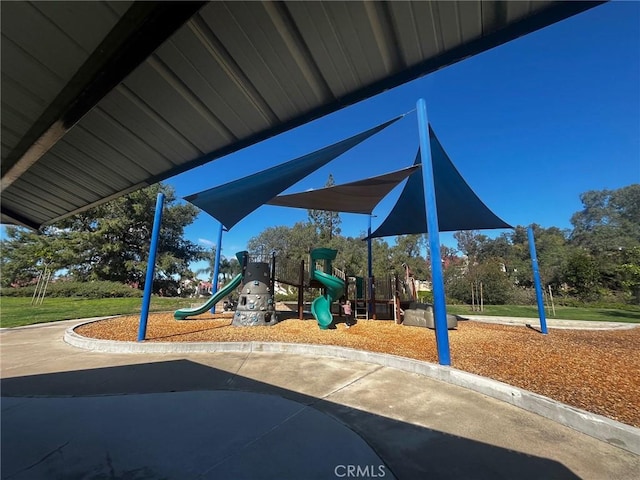 view of community jungle gym