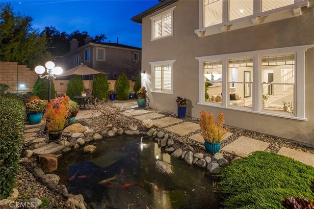 exterior space with a patio area