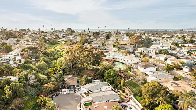 drone / aerial view with a residential view