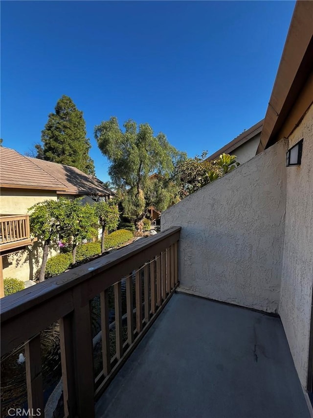 view of balcony