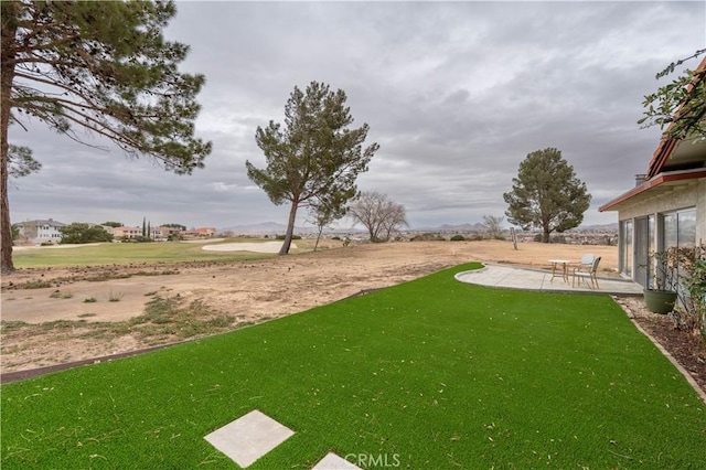 view of yard with a patio