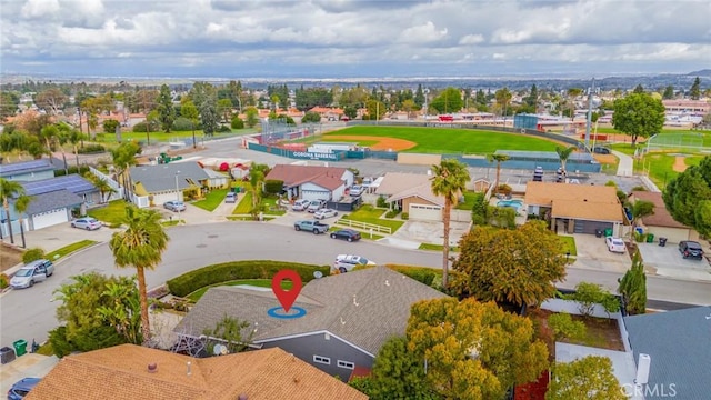 drone / aerial view featuring a residential view