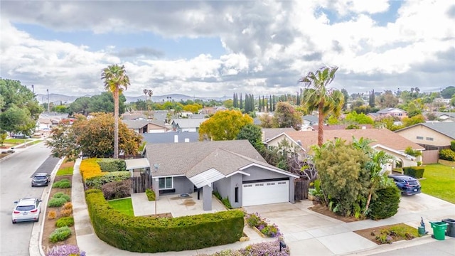 drone / aerial view featuring a residential view