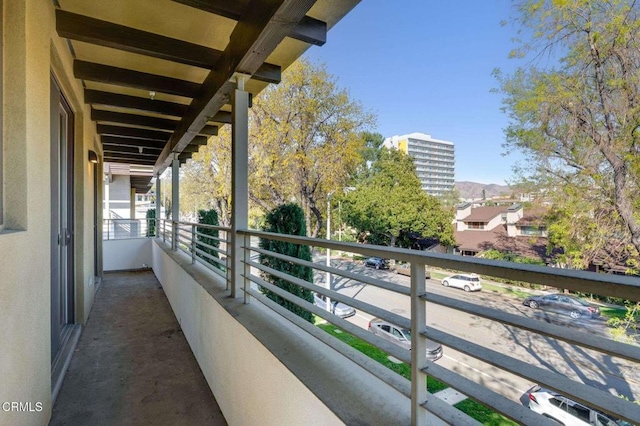 view of balcony