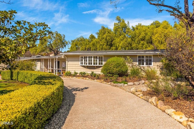 view of ranch-style home