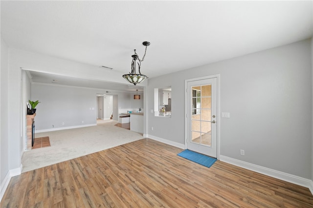 40115 Starling St, Temecula, CA 92591 - unfurnished living room with light wood finished floors