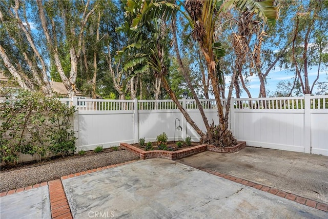 view of patio / terrace with a fenced backyard