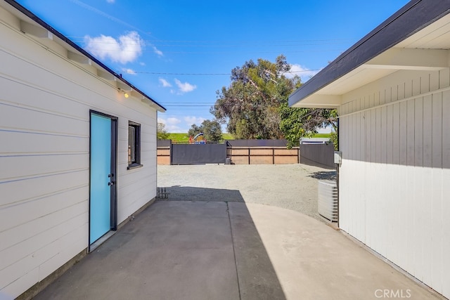 view of patio / terrace with fence