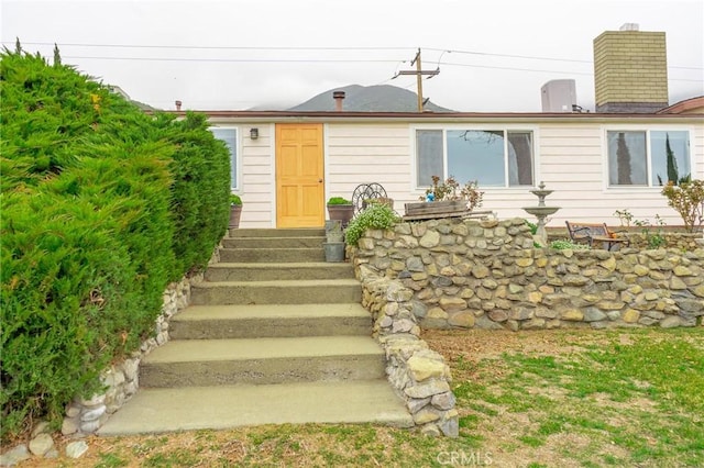 view of front of home featuring entry steps