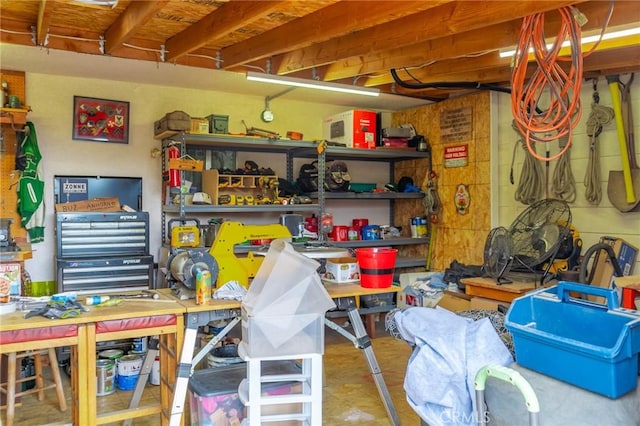 view of storage room