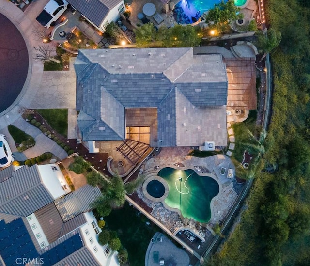 birds eye view of property