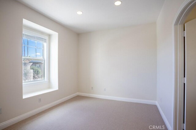 25663 Elmwood Ln, Valencia, CA 91381 - spare room with recessed lighting, carpet flooring, and baseboards