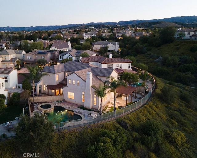 25663 Elmwood Ln, Valencia, CA 91381 - birds eye view of property featuring a mountain view and a residential view