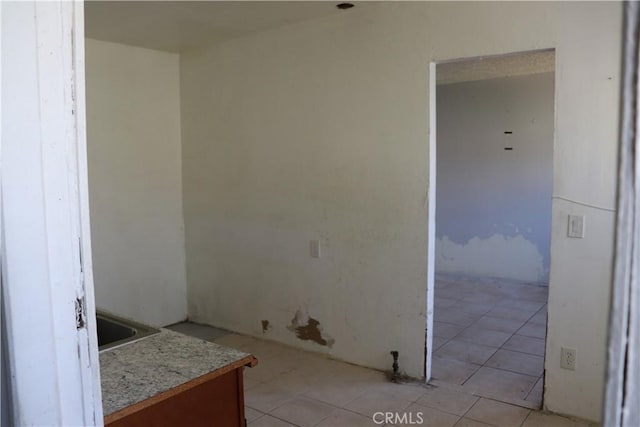 interior space with light tile patterned flooring