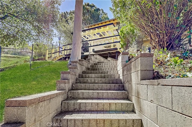 view of staircase