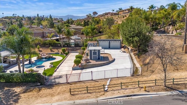 birds eye view of property