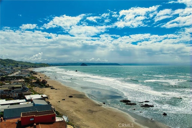 water view with a beach view