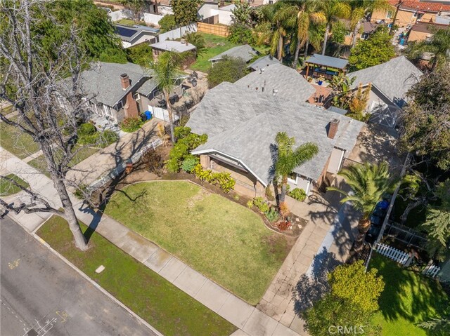 birds eye view of property featuring a residential view