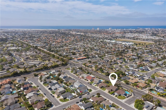 bird's eye view with a residential view