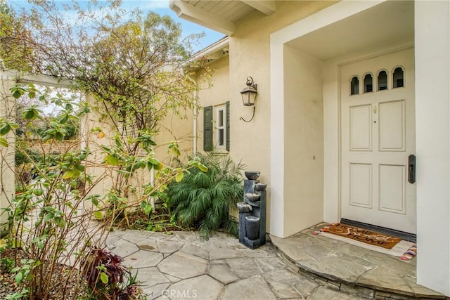 26803 Brookhollow Dr, Valencia, CA 91355 - entrance to property with stucco siding