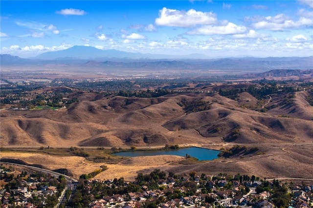 property view of mountains with a water view