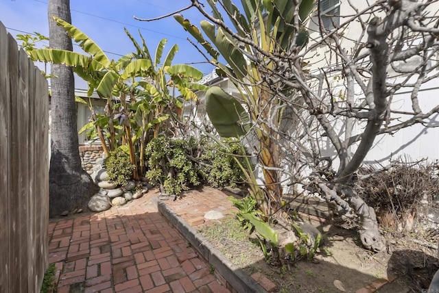 view of patio with fence