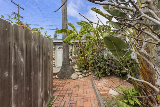 exterior space featuring fence