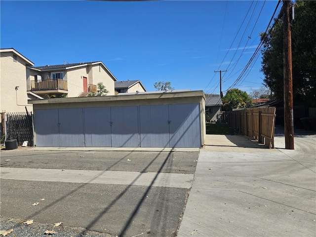 exterior space featuring fence