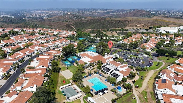 aerial view featuring a residential view