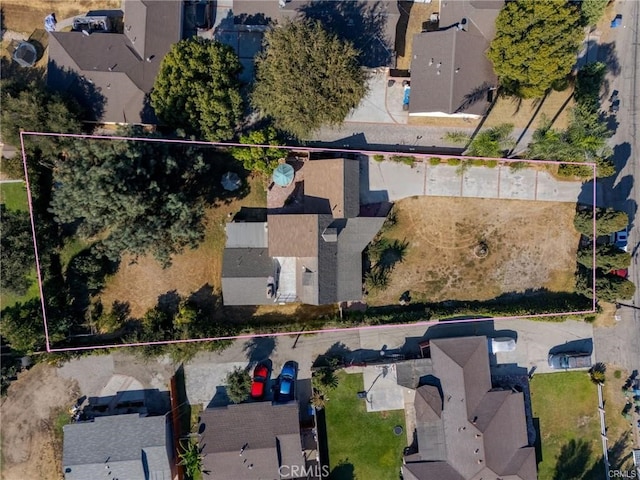 bird's eye view featuring a residential view