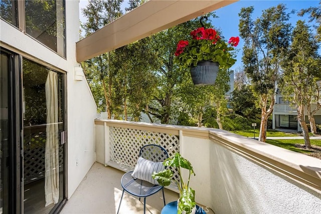 view of balcony